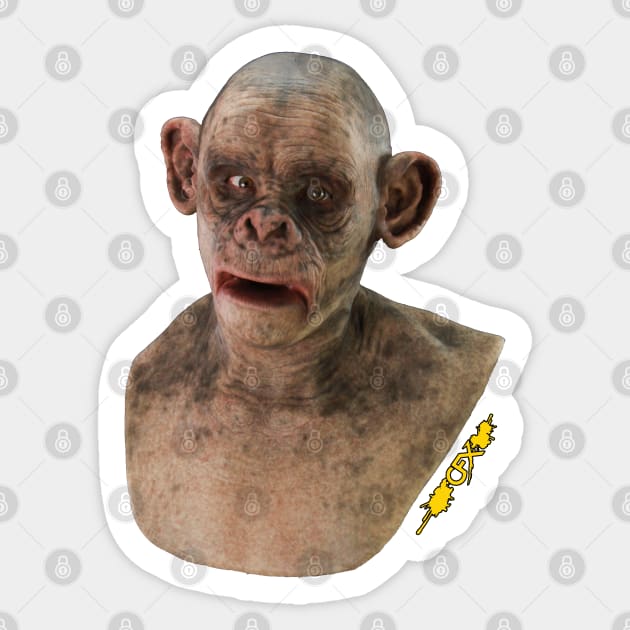 The Ape Man Sticker by CFXMasks